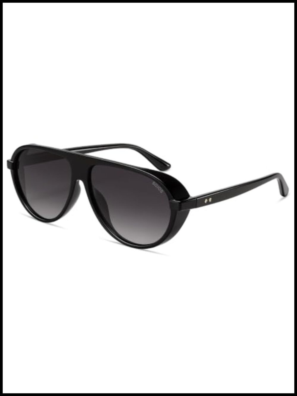 Retro Polarized Aviator Sunglasses UV400 Unisex Full Frame
